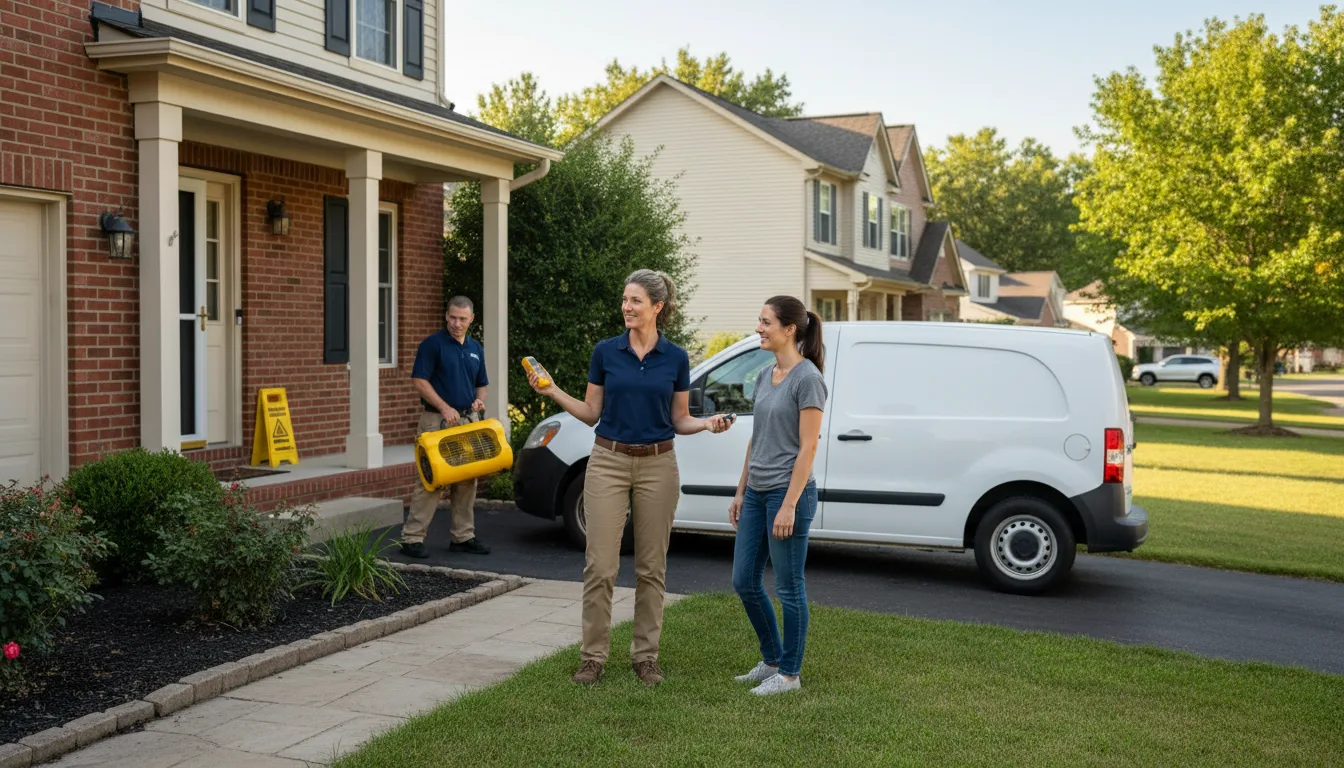 Water restoration image for Dehumidification And Cleanup Services in Salesville, OH